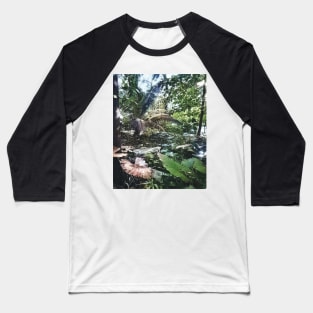 colorized vintage photo of tropical plants Baseball T-Shirt